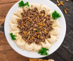 Hummus with Lamb and Nuts